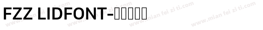 FZZ LIDFONT字体转换
